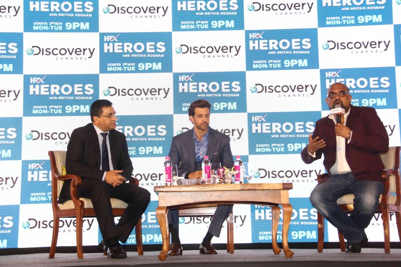 Hrithik Roshan is all set to host Discovery channel's new show called HRX Heroes, which will be launched on 2 November 2015. Hrithik Roshan,actor Hrithik Roshan,HRX Heroes,Hrithik Roshan to host HRX Heroes,Hrithik Roshan host HRX Heroes,Discovery channel,HRX Heroes with Hrithik Roshan