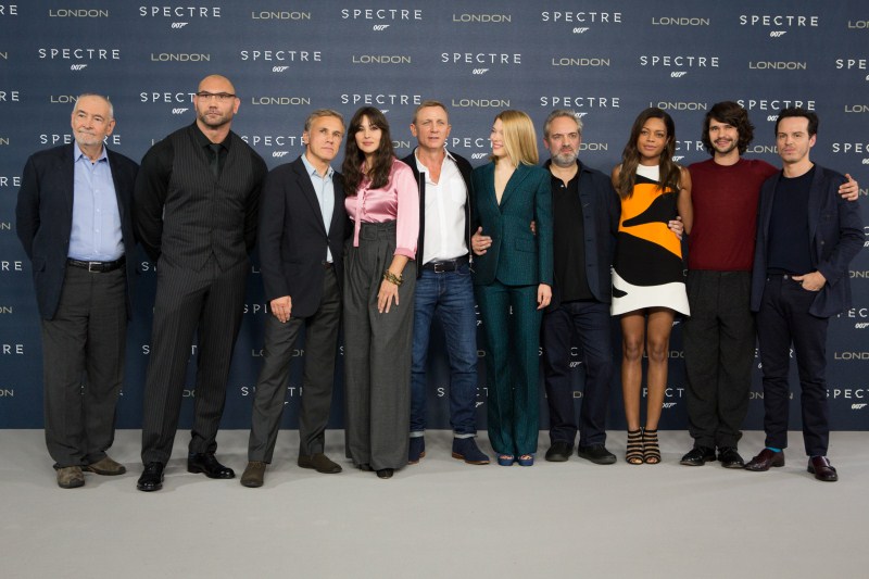 Daniel Craig,Spectre,Spectre cast,Spectre Promo,Monica Bellucci,Lea Seydoux,Naomie Harris,Christoph Waltz,Ben Whishaw,Dave Bautista,Andrew Scott