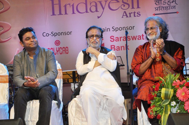 Music maestro AR Rahman was conferred with the Hridaynath Mangeshkar Award by the veteran filmmaker, producer and director Subhash Ghai last evening in Mumbai. AR Rahman,AR Rahman receives Hridaynath Mangeshkar Award,Hridaynath Mangeshkar Award,Hridaynath Mangeshkar,Hridaynath Mangeshkar Award for AR Rahman,Subhash Ghai,Music maestro AR Rahman