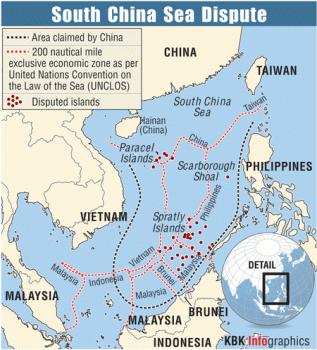 Most countries in the region have claims over the Spratly and the Paracel archipelagos and surrounding maritime boundaries.