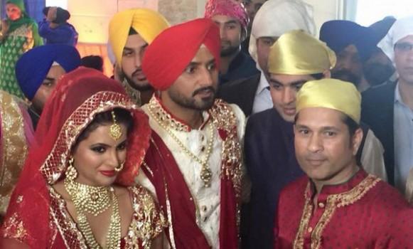 Indian off-spinner Harbhajan Singh and Bollywood actress Geeta Basra finally tied the knot on Thursday (29th October) in Jalandhar. Sachin Tendulkar and many others graced the event.