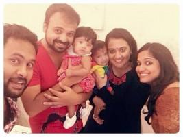 Aju varghese,aju varghese kids,aju varghese family photos,twins of aju varghese photos,augustina aju