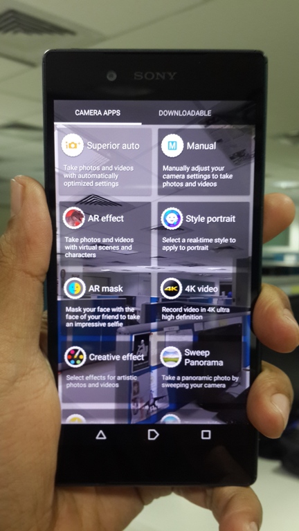 Sony unveiled all-new Xperia Z5 Dual alongside Xperia Z5 Premium in India to woo the flagship shoppers. The Xperia Z5 Dual is a slightly low-priced handset compared to the Premium variant, nevertheless packs flagship features. The handset is priced at Rs. 52,990 in India. Sony Xperia Z5 Dual photos,Sony Xperia Z5 Dual first look,Sony Xperia Z5 Dual unbox,Sony Xperia Z5 Dual review,Sony Xperia Z5 Dual first impressions,Sony Xperia Z5 Dual real photos,Sony Xperia Z5 Dual design,Sony Xperia Z5 Dual review photos