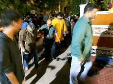 Actor Ajith pays last respect to Vivek's son Prasanna Kumar.