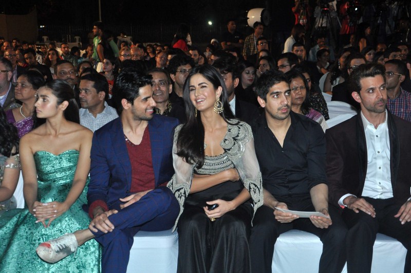 The opening ceremony of Mumbai Film Festival (MAMI) 2015 grand event held at Mumbai's Gateway of India. Hrithik Roshan, Alia Bhatt, Katrina Kaif, Sidharth Malhotra, Nita Ambani, Mukesh Ambani, Ayan Mukherji, Kangana Ranaut, Jacqueline Fernandez, Devendra Fadnavis, Aditya Roy Kapur, Vidya Balan, Kiran Rao, Abhishek Bachchan and many were spotted chilling during the event. 17th Mumbai Film Festival opening ceremony,17th Mumbai Film Festival,MAMI,MAMI 2015,Hrithik Roshan,Alia Bhatt,Katrina Kaif,Sidharth Malhotra,Nita Ambani,Mukesh Ambani,Ayan Mukherji,Kangana Ranaut,Jacqueline Fernandez,Devendra Fadnavis,Aditya Roy Kapur,Vid