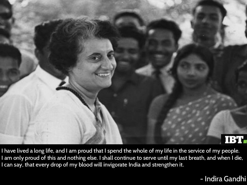 Indira Gandhi death anniversary: Inspiring quotes by the first female PM of India Indira Gandhi,Indira Gandhi death anniversary,Indira Gandhi quotes,Indira Gandhi top quotes,Indira Gandhi messages