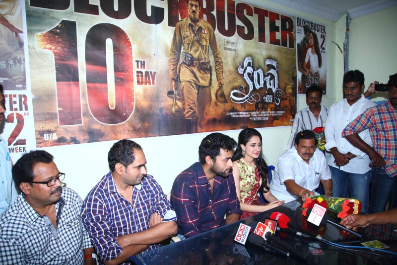 Kanche movie team - Actor Varun Tej, Actress Pragya Jaiswal and Director Krish at success tour in Vijayawada. Kanche success tour,Kanche success meet,Kanche,Varun Tej,Pragya Jaiswal,Director Krish,Kanche success tour pics,Kanche success tour images,Kanche success tour photos,Kanche success tour pictures,Kanche success tour stills