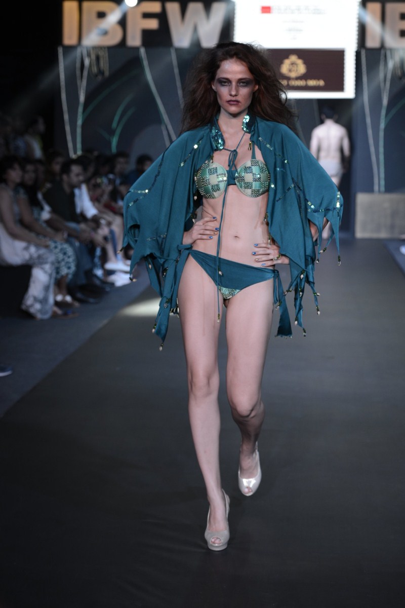 First Ever Zombie themed Indian wedding concept presented by Lalit Dalmia at Gionee India Beach Fashion Week event. Gionee,Swim Wear,Swim Wear fashion,Bridal Wear,Bridal Wear Fashion,Bridal Wear Fashion Event,India Beach Fashion Week event,swim suit,bikinis,bikinis fashion