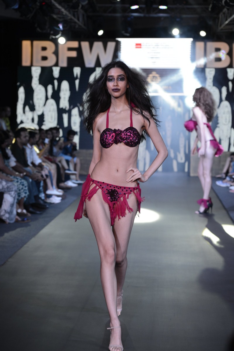First Ever Zombie themed Indian wedding concept presented by Lalit Dalmia at Gionee India Beach Fashion Week event. Gionee,Swim Wear,Swim Wear fashion,Bridal Wear,Bridal Wear Fashion,Bridal Wear Fashion Event,India Beach Fashion Week event,swim suit,bikinis,bikinis fashion