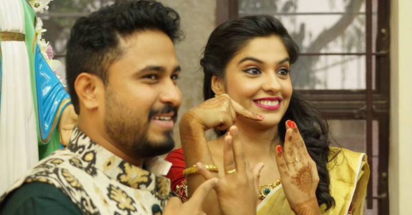 Malayalam Actress Archana Kavi got engaged to standup comedian Abish Mathew on Sunday (1 November). Archana Kavi,Archana Kavi engament,Archana Kavi and Abish Mathew,Abish Mathew,Abish Mathew engament