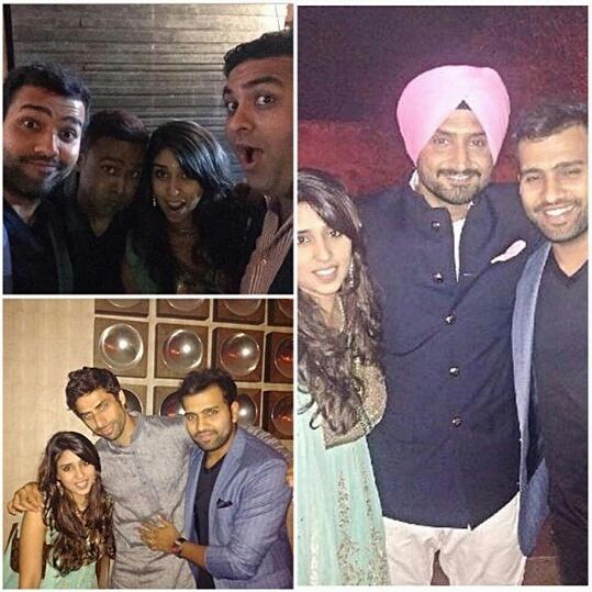 Harbhajan Singh and Geeta Basra wedding reception held at Hotel Taj Palace in New Delhi on Sunday evening (1st November). Cricket player Harbhajan Singh, married his long-time girlfriend and Bollywood actress Geeta Basra on 29 October. Dhoni, Anil Kumble, Ajinkya Rahane and his wife, Yuvraj Singh, Ajay Jadeja, Murali Vijay, Cheteshwar Pujara, Varun Aaron, Ravichandran Ashwin and his father, Team India Director Ravi Shastri and many others graced the event. Harbhajan Singh,Harbhajan Singh wedding reception,Harbhajan Singh and Geeta Basra Grand Reception,Geeta Basra Grand Reception,Geeta Basra,harbhajan singh geeta basra wedding,Virat Kohli