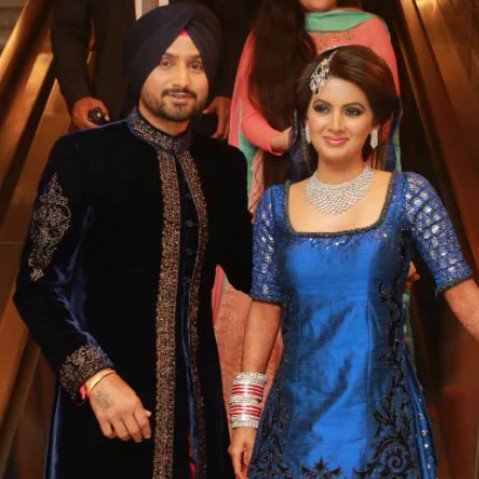 Harbhajan Singh and Geeta Basra wedding reception held at Hotel Taj Palace in New Delhi on Sunday evening (1st November). Cricket player Harbhajan Singh, married his long-time girlfriend and Bollywood actress Geeta Basra on 29 October. Dhoni, Anil Kumble, Ajinkya Rahane and his wife, Yuvraj Singh, Ajay Jadeja, Murali Vijay, Cheteshwar Pujara, Varun Aaron, Ravichandran Ashwin and his father, Team India Director Ravi Shastri and many others graced the event. Harbhajan Singh,Harbhajan Singh wedding reception,Harbhajan Singh and Geeta Basra Grand Reception,Geeta Basra Grand Reception,Geeta Basra,harbhajan singh geeta basra wedding,Virat Kohli