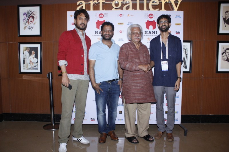 South Superstar Daggubati Venkatesh and Bahubali star Rana Daggubati flew down from Hyderabad to attend the first public screening of the film in India. Rana Daggubati,Daggubati Venkatesh,Venkatesh,MAMI 2015,Thithiat,Thithiat special screeing