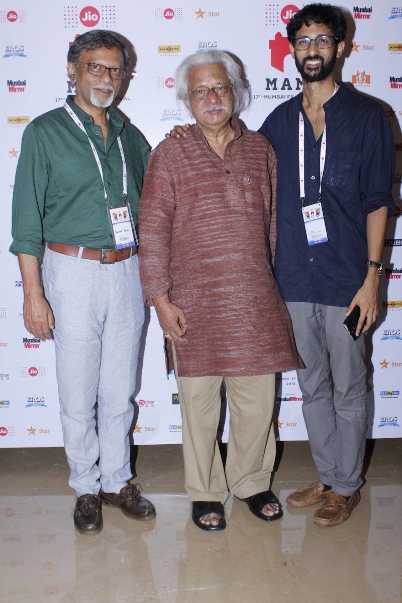 South Superstar Daggubati Venkatesh and Bahubali star Rana Daggubati flew down from Hyderabad to attend the first public screening of the film in India. Rana Daggubati,Daggubati Venkatesh,Venkatesh,MAMI 2015,Thithiat,Thithiat special screeing
