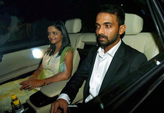 Harbhajan Singh and Geeta Basra wedding reception held at Hotel Taj Palace in New Delhi on Sunday evening (1st November). Cricket player Harbhajan Singh, married his long-time girlfriend and Bollywood actress Geeta Basra on 29 October. Dhoni, Anil Kumble, Ajinkya Rahane and his wife, Yuvraj Singh, Ajay Jadeja, Murali Vijay, Cheteshwar Pujara, Varun Aaron, Ravichandran Ashwin and his father, Team India Director Ravi Shastri and many others graced the event. Harbhajan Singh,Harbhajan Singh wedding reception,Harbhajan Singh and Geeta Basra Grand Reception,Geeta Basra Grand Reception,Geeta Basra,harbhajan singh geeta basra wedding,Virat Kohli