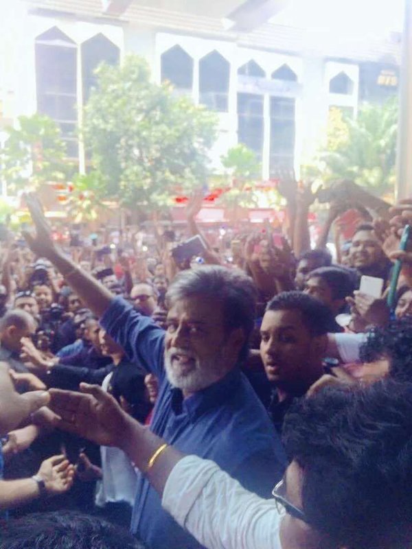 Superstar Rajinikanth is in Malaysia for the shooting of his upcoming film 'Kabali'. Rajinikanth,Rajinikanth in Malaysia,Rajinikanth Kabali shoot,Kabali shoot malaysia photos,rajinikanth with malaysian fans