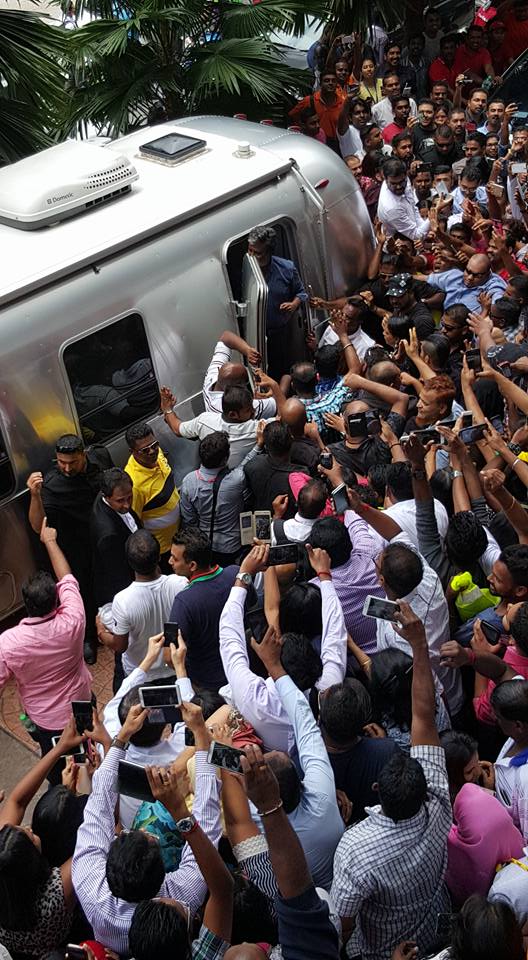 Superstar Rajinikanth is in Malaysia for the shooting of his upcoming film 'Kabali'. Rajinikanth,Rajinikanth in Malaysia,Rajinikanth Kabali shoot,Kabali shoot malaysia photos,rajinikanth with malaysian fans