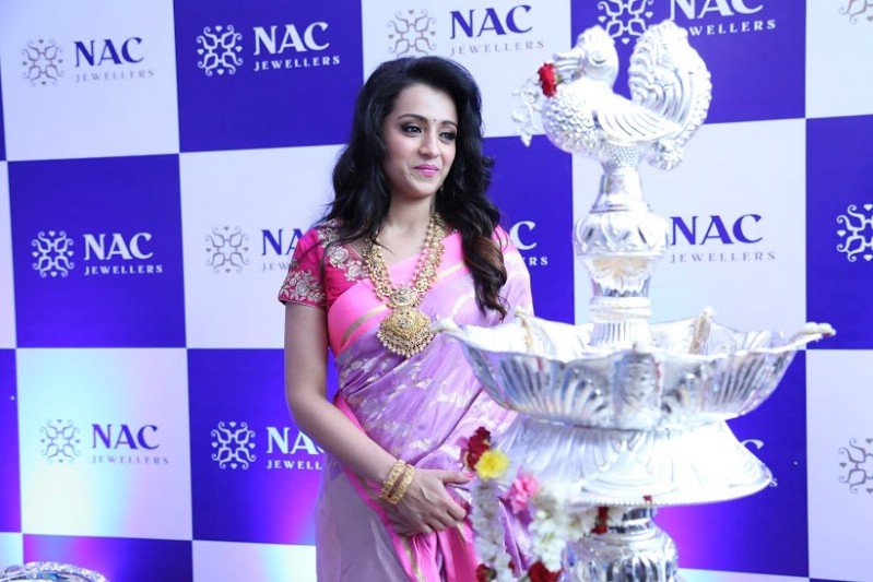 South Indian Actress Trisha launches NAC Jewellery in Kanchipuram on 2nd November. Trisha,Trisha launches NAC Jewellery,Trisha Krishnan,actress Trisha,Trisha latest pics,Trisha latest images,Trisha latest photos,Trisha latest stills,Trisha latest pictures