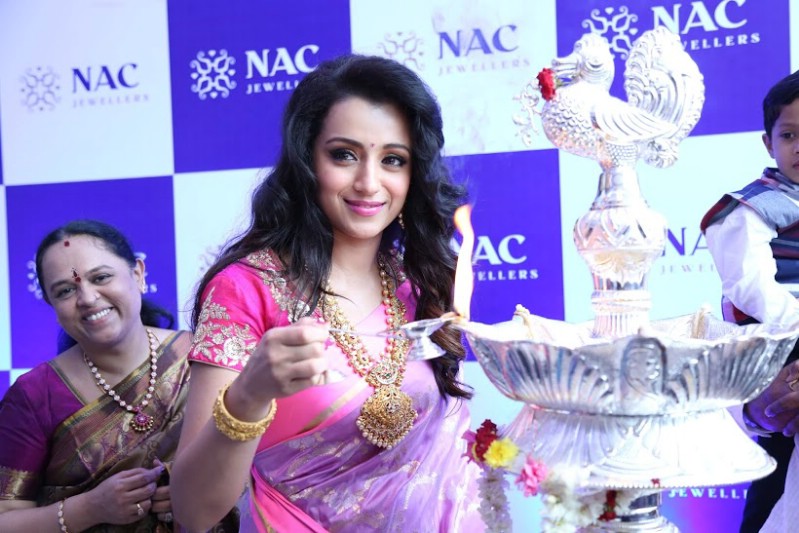 South Indian Actress Trisha launches NAC Jewellery in Kanchipuram on 2nd November. Trisha,Trisha launches NAC Jewellery,Trisha Krishnan,actress Trisha,Trisha latest pics,Trisha latest images,Trisha latest photos,Trisha latest stills,Trisha latest pictures