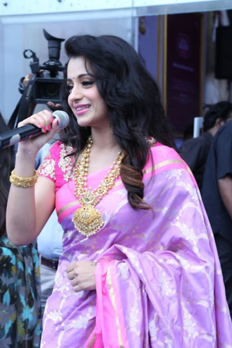 South Indian Actress Trisha launches NAC Jewellery in Kanchipuram on 2nd November. Trisha,Trisha launches NAC Jewellery,Trisha Krishnan,actress Trisha,Trisha latest pics,Trisha latest images,Trisha latest photos,Trisha latest stills,Trisha latest pictures