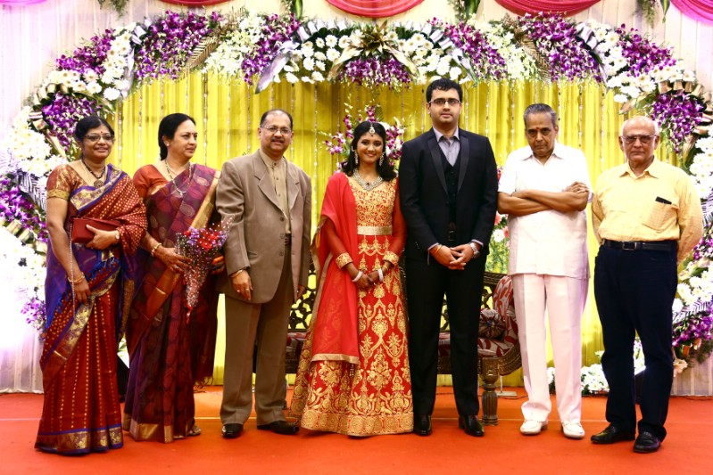 Goundamani, Bhagyaraj at Producer Srikanth son Wedding Reception Goundamani,Bhagyaraj,Producer Srikanth son Wedding Reception,Producer Srikanth son marriage Reception,Akshay and Sowmiya Wedding Reception