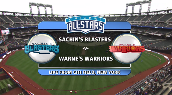 Sachin Blasters vs Warne Warriors 1st T20 in New York. Cricket All-Stars,Sachin Blasters vs Warne Warriors,Sachin Blasters,Warne Warriors,Sachin Blasters vs Warne Warriors 1st T20,Sachin,shane warne,sachin tendulkar,Sachin Tendulkar vs Shane Warne