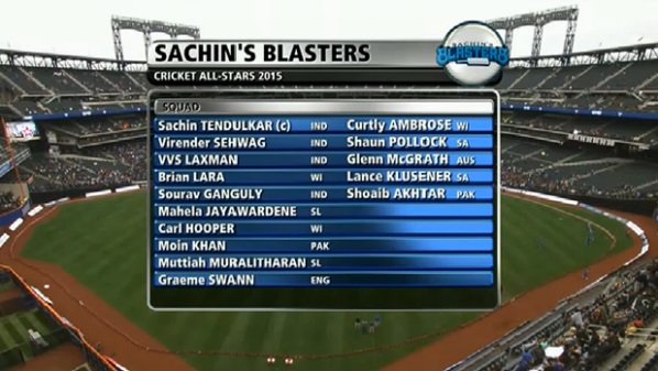 Sachin Blasters vs Warne Warriors 1st T20 in New York. Cricket All-Stars,Sachin Blasters vs Warne Warriors,Sachin Blasters,Warne Warriors,Sachin Blasters vs Warne Warriors 1st T20,Sachin,shane warne,sachin tendulkar,Sachin Tendulkar vs Shane Warne