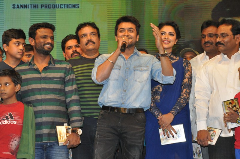 Memu Audio Launch event held at Hyderabad. Actor Suriya, Actress Amala Paul, Richa Panai, Aarush, Pandiraj, KE Gnanavel Raja, Nishesh, Baby Vaishnavi, Anchor Jhansi and others graced the event. Suriya,Amala Paul,Richa Panai,Memu audio launch,Memu audio launch pics,Memu audio launch images,Memu audio launch photos,Memu audio launch stills,Memu audio launch pictures