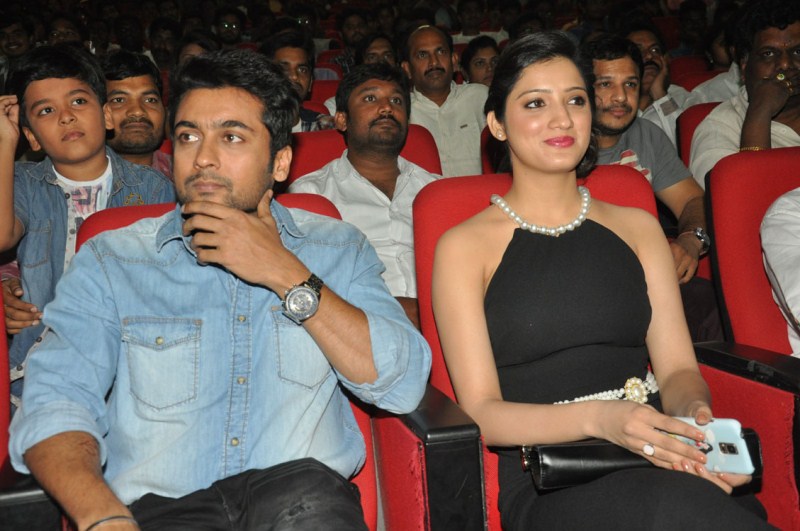 Memu Audio Launch event held at Hyderabad. Actor Suriya, Actress Amala Paul, Richa Panai, Aarush, Pandiraj, KE Gnanavel Raja, Nishesh, Baby Vaishnavi, Anchor Jhansi and others graced the event. Suriya,Amala Paul,Richa Panai,Memu audio launch,Memu audio launch pics,Memu audio launch images,Memu audio launch photos,Memu audio launch stills,Memu audio launch pictures