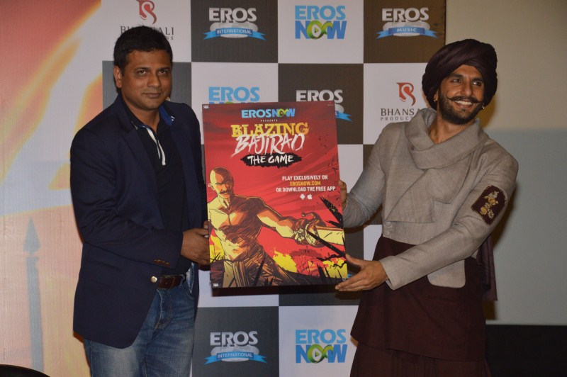 Bollywood actor Ranveer Singh today launched the much-awaited graphic web series, Blazing Bajirao at a popular suburban multiplex. Ranveer Singh,Ranveer Singh launches Blazing Bajirao,Blazing Bajirao,actor Ranveer Singh
