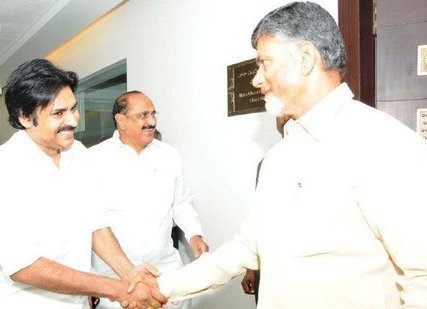 Jana Sena Party President Pawan Kalyan meets Andhra Pradesh Chief Minister Chandrababu Naidu on 12 November. Pawan Kalyan meets Chandrababu Naidu,Pawan Kalyan with Chandrababu Naidu,Pawan Kalyan and Chandrababu Naidu,Pawan Kalyan,Chandrababu Naidu,Jana Sena Party President Pawan Kalyan,Andhra Pradesh Chief Minister N Chandrababu Naidu