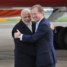Indian Prime Minister Narendra Modi arrived in London on Thursday for a three-day visit to Britain that will see India and Britain sign a number of pacts on mutual investments and Defence cooperation.