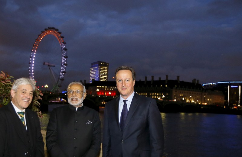 Prime Minister Narendra Modi arrived in London on Thursday (12 November) for his first visit to the United Kingdom since he assumed office. Narendra Modi,Narendra Modi UK Visit,Narendra Modi UK Visit Day 1,Narendra Modi in UK,Narendra Modi addesses,David Cameron,modi and David Cameron,Narendra Modi and David Cameron