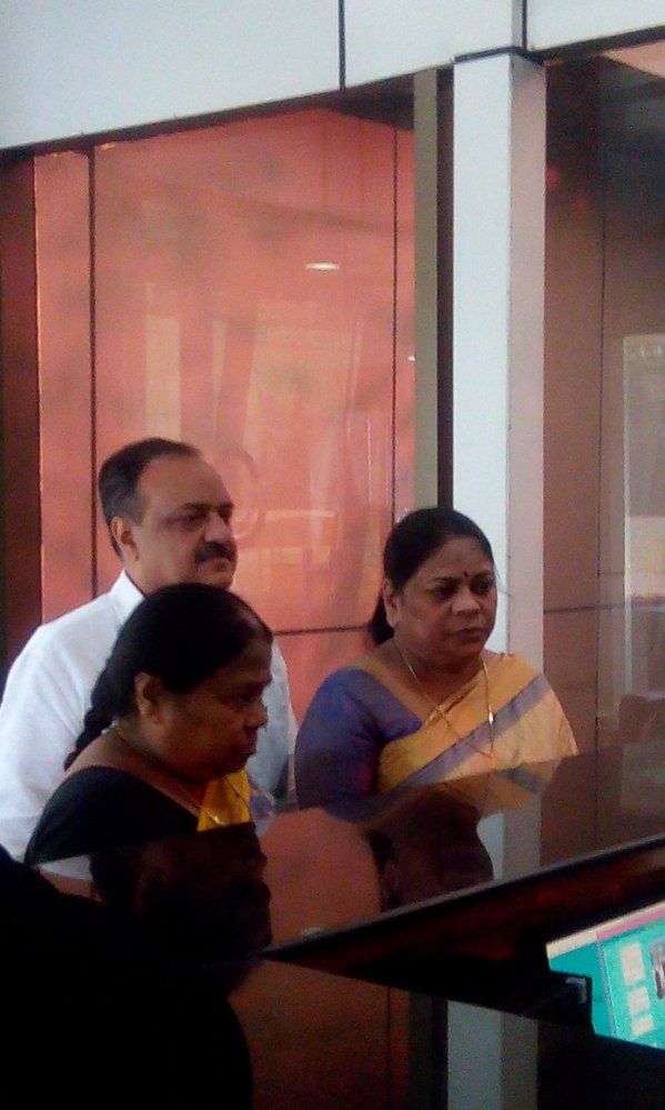 Two sisters of mafia don Rajendra S. Nikhalje alias Chhota Rajan met him here at the CBI headquarters on Friday evening on the occasion of 'Bhai-Dooj' festival. Chhota Rajan,mafia don,Nikhalje,Sisters meet Chhota Rajan on Bhai Dooj,Sisters meet Chhota Rajan,Bhai-Dooj,Bhai Dooj festival,Sunita Chavan,Malini Sakpal