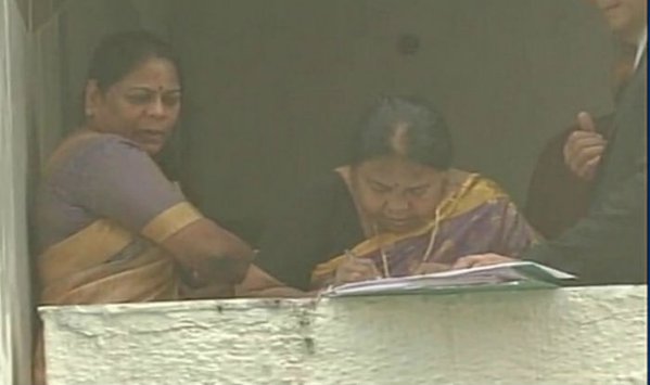 Two sisters of mafia don Rajendra S. Nikhalje alias Chhota Rajan met him here at the CBI headquarters on Friday evening on the occasion of 'Bhai-Dooj' festival. Chhota Rajan,mafia don,Nikhalje,Sisters meet Chhota Rajan on Bhai Dooj,Sisters meet Chhota Rajan,Bhai-Dooj,Bhai Dooj festival,Sunita Chavan,Malini Sakpal