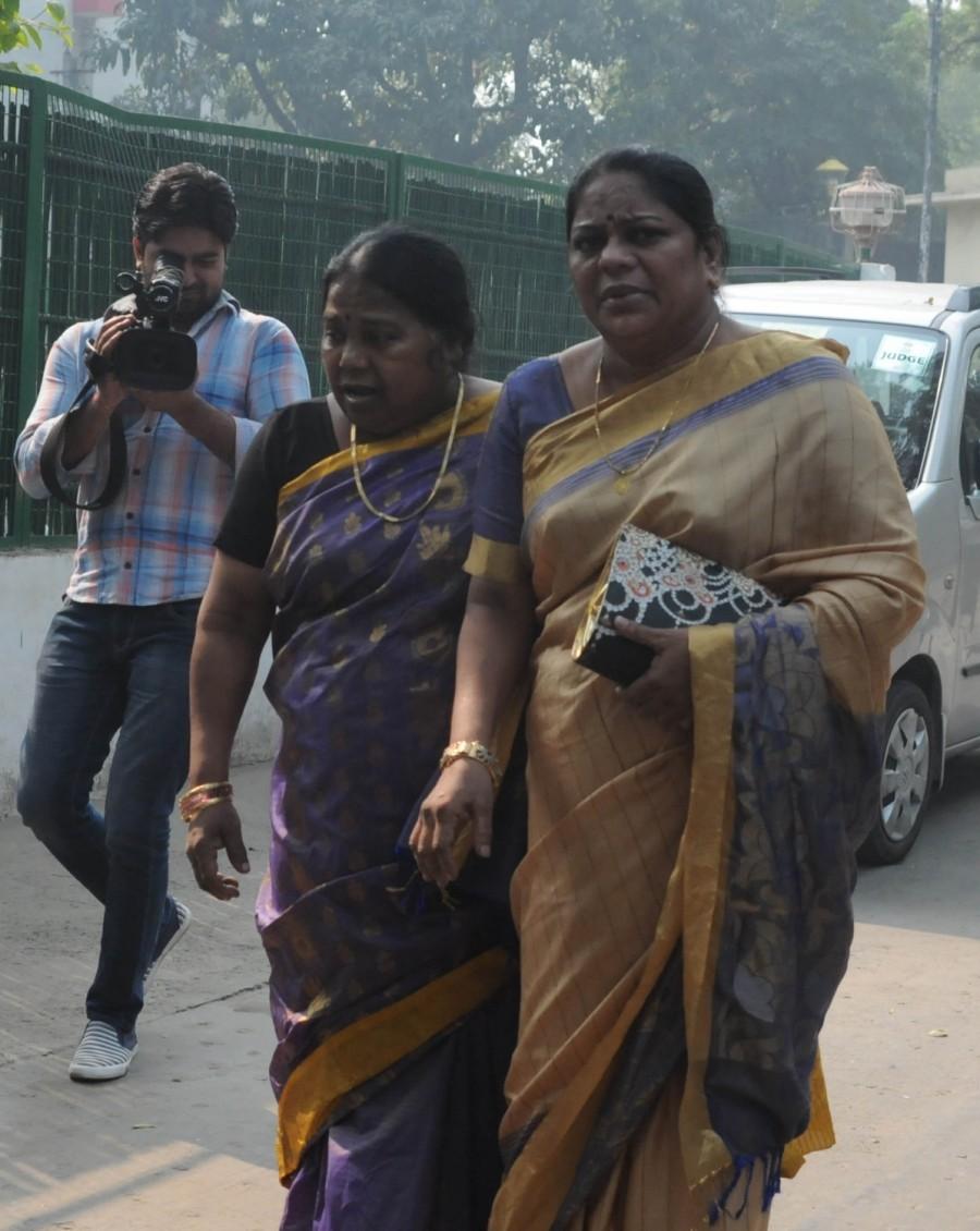 Two sisters of mafia don Rajendra S. Nikhalje alias Chhota Rajan met him here at the CBI headquarters on Friday evening on the occasion of 'Bhai-Dooj' festival. Chhota Rajan,mafia don,Nikhalje,Sisters meet Chhota Rajan on Bhai Dooj,Sisters meet Chhota Rajan,Bhai-Dooj,Bhai Dooj festival,Sunita Chavan,Malini Sakpal