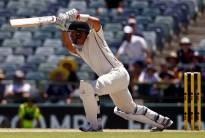 Photos of Fourth day of the second cricket test match between Australia v New Zealand at the WACA ground in Perth.