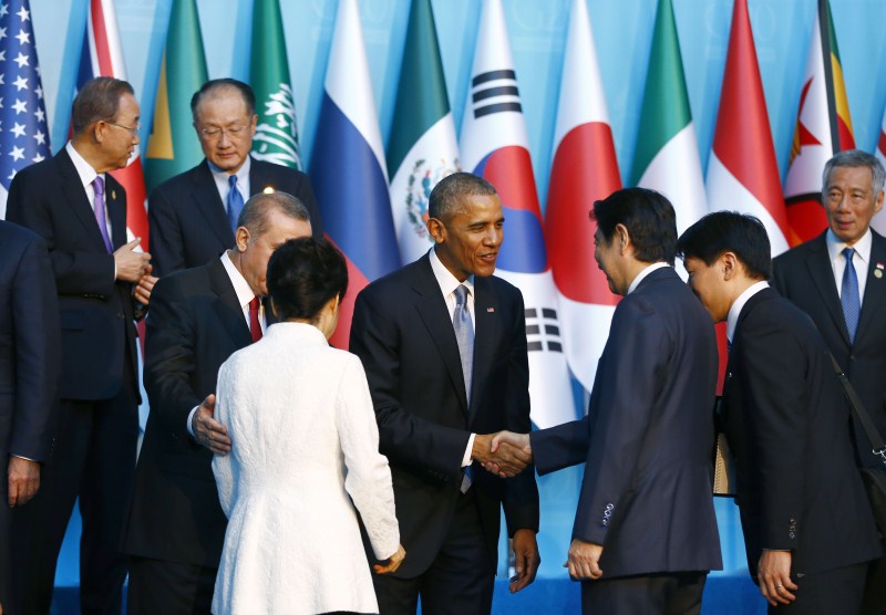 U.S. President Barack Obama and Russian President Vladimir Putin agreed on the need for a Syria-led political transition including U.N.-mediated talks, when they spoke at the G20 summit. G20 Summit,G20 Summit 2015 Turkey,G20 Summit 2015,Barack Obama,Vladimir Putin,G20 Summit pics,G20 Summit images,G20 Summit photos,G20 Summit stills,G20 Summit pictures
