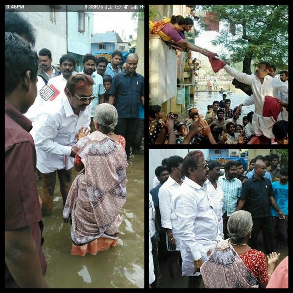 DMDK leader Vijayakanth meets rain affected victims in Chennai. Vijayakanth,Vijayakanth meets rain affected victims in Chennai,DMDK leader Vijayakanth,heavyrain in chennai,Chennai affected victims,Chennai rain