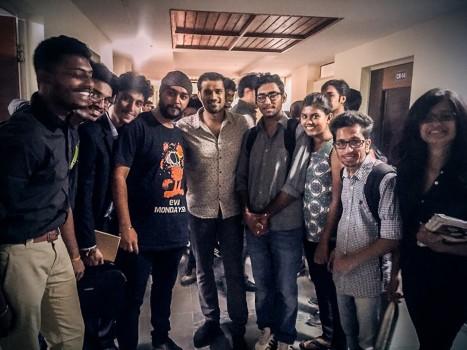 Actor Sohum Shah happy with response to story hunt in nationwide colleges.