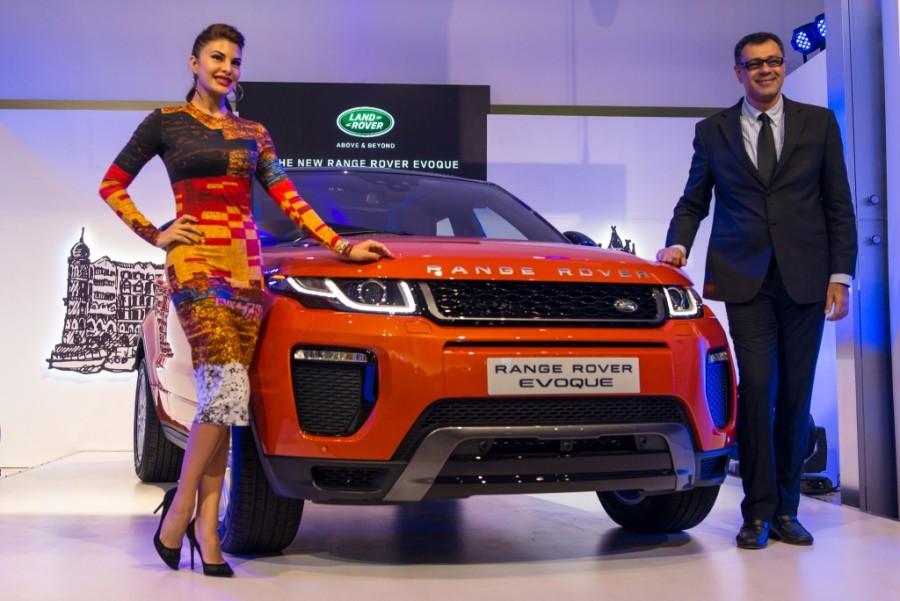 Land Rover India launched the 2016 Range Rover Evoque for Rs 47.1 lakh, ex-showroom Mumbai, (pre octroi). 2016 Range Rover Evoque,Jacqueline Fernandez,2016 Range Rover Evoque price,new Range rover Evoque India details,Land Rover Range Rover Evoque,Jaguar Land Rover India,jacqueline Fernandez brand ambassador,New land Rover SUV