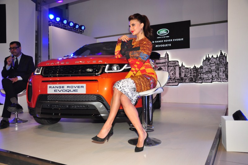 Land Rover India launched the 2016 Range Rover Evoque for Rs 47.1 lakh, ex-showroom Mumbai, (pre octroi). 2016 Range Rover Evoque,Jacqueline Fernandez,2016 Range Rover Evoque price,new Range rover Evoque India details,Land Rover Range Rover Evoque,Jaguar Land Rover India,jacqueline Fernandez brand ambassador,New land Rover SUV