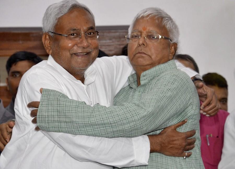 Janata Dal-United (JD-U) leader Nitish Kumar, who led the Grand Alliance to victory in the assembly elections, on Friday took oath as the chief minister of Bihar. Nitish Kumar,Nitish Kumar takes oath,Nitish Kumar takes oath as Bihar Chief Minister,Bihar Chief Minister,Nitish Kumar oath,Nitish Kumar oath as CM