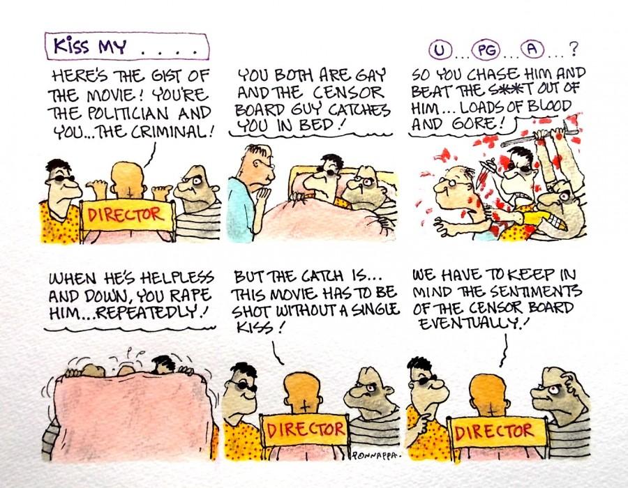 IBTimes Cartoon. IBTimes cartoon,Ponappa cartoon,Censor Board