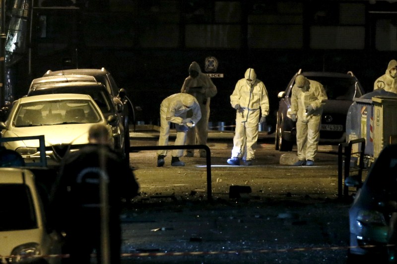 A bomb exploded outside the offices of a Greek business federation in central Athens early on Tuesday, police officials said, smashing windows but causing no injuries. Greece Bomb Blast,Bomb Blast,Bomb Blast in Greece,Athens Business Federation,Athens Business Federation damaged,bomb blast at Athens Business Federation,bomb exploded