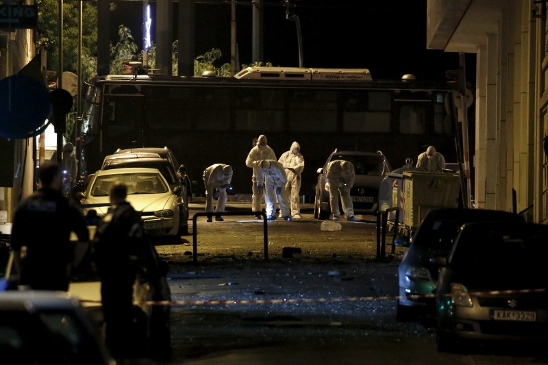 A bomb exploded outside the offices of a Greek business federation in central Athens early on Tuesday, police officials said, smashing windows but causing no injuries. Greece Bomb Blast,Bomb Blast,Bomb Blast in Greece,Athens Business Federation,Athens Business Federation damaged,bomb blast at Athens Business Federation,bomb exploded