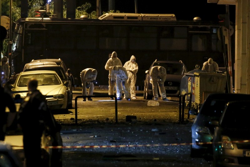 A bomb exploded outside the offices of a Greek business federation in central Athens early on Tuesday, police officials said, smashing windows but causing no injuries. Greece Bomb Blast,Bomb Blast,Bomb Blast in Greece,Athens Business Federation,Athens Business Federation damaged,bomb blast at Athens Business Federation,bomb exploded