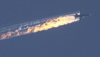 Turkey downs Russian warplane near Syria border,Russian warplane,Turkey,Russia,Syria,World news,Middle East and North Africa,Europe,Turkish F-16s