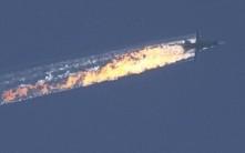 Turkish fighter jets shot down a Russian-made warplane near the Syrian border on Tuesday after repeatedly warning it over air space violations, Turkish officials said, but Moscow said it could prove the jet had not left Syrian air space.