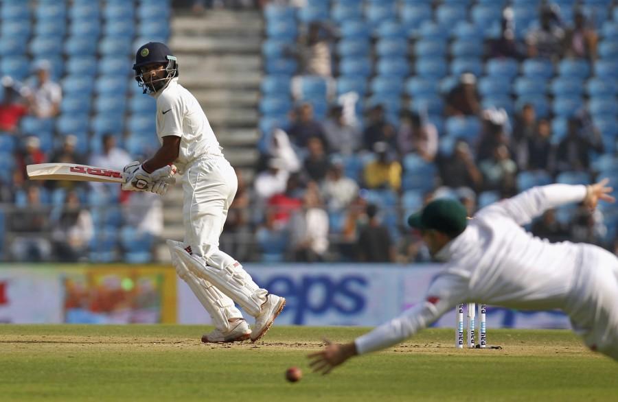 India on Friday won the third Test by 124 runs, clinching the four-match series against South Africa 2-0 at the Vidarbha Cricket Association Stadium here. India vs south africa,India vs South Africa 2015,India vs South Africa Test Series,India Batting,Vidarba Cricket Association Stadium,Vidarba Cricket Stadium,Ind vs SA